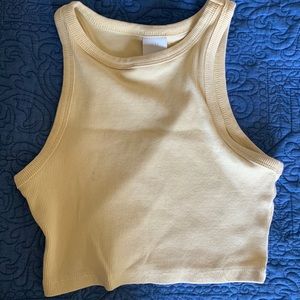 H&M pastel yellow top